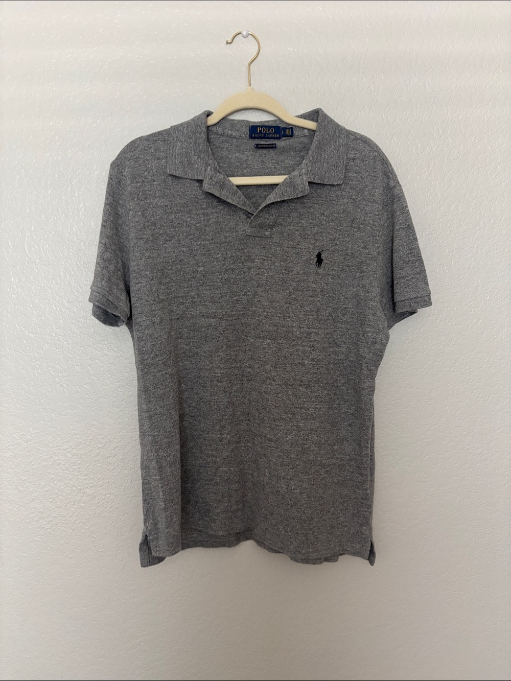 Ralph Lauren Cotton Polo Gray Large men